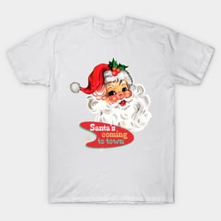 Retro Santa Claus Vintage Christmas T-Shirt